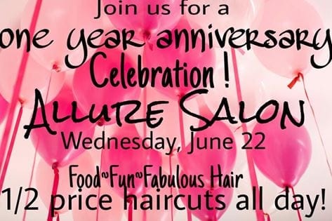 Refreshments & Half-Price Haircuts at Batesville’s Allure Salon & Spa on June 22!!!