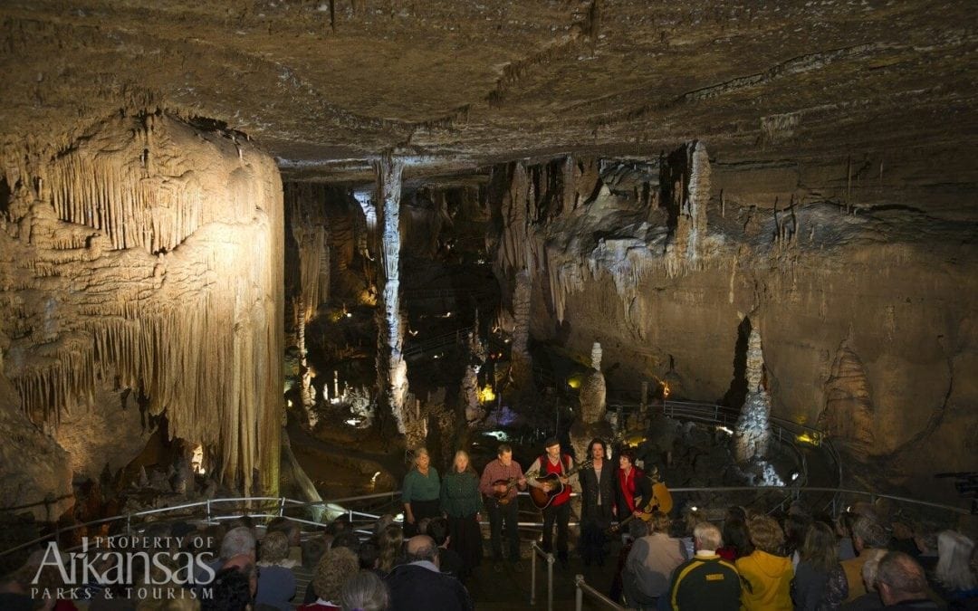 Get in the Christmas Spirit visiting Blanchard Springs Caverns Caroling in the Caverns!