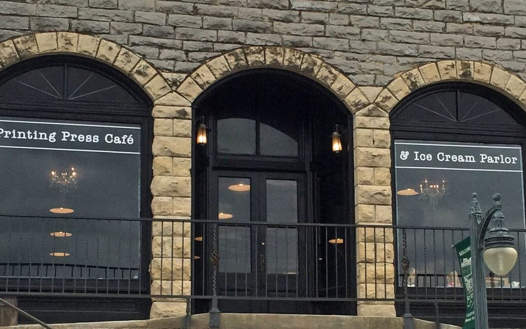 Printing Press Café Invites You to a Free! Ice Cream Party May 5th!