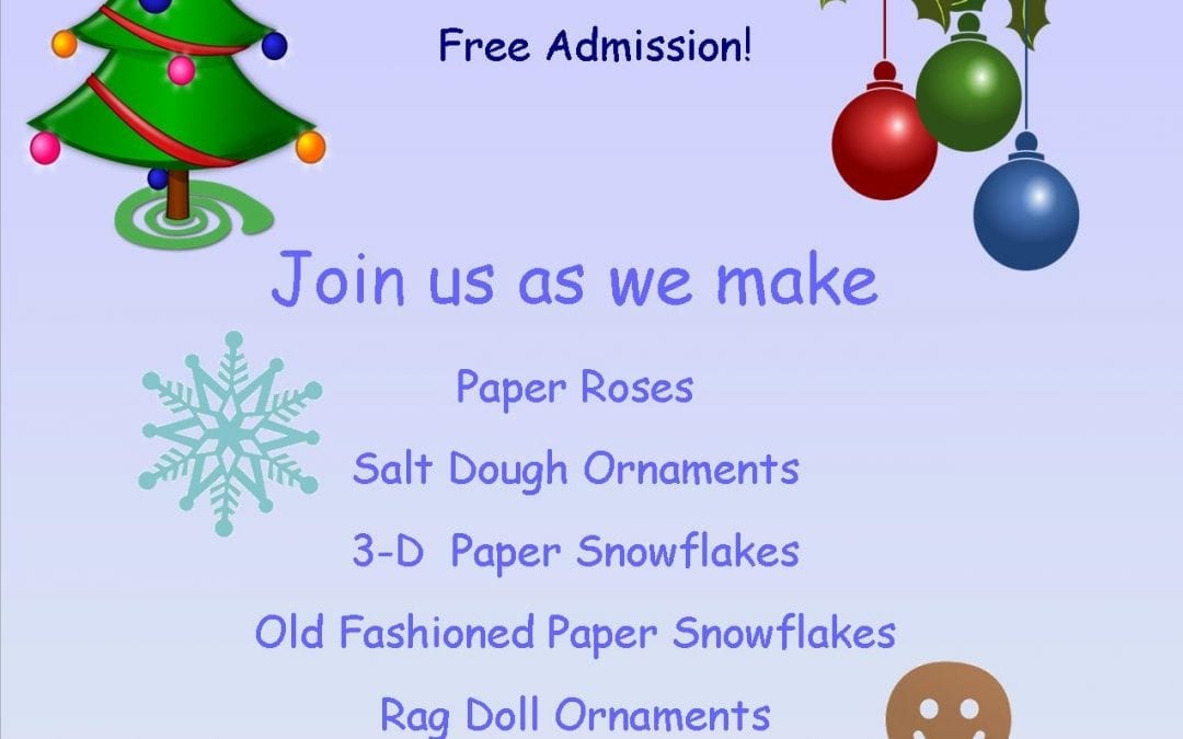 Join us Saturday At Batesville’s Museum for the Annual Old Fashioned Christmas Party!