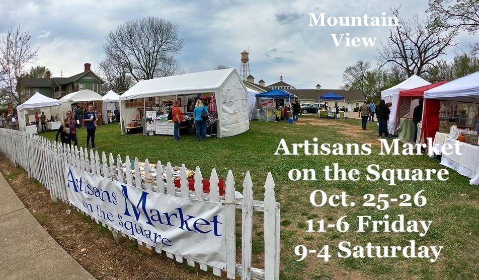 Artisans Market on the Square at Bean Fest in Mountain View will be Oct. 25 and 26.  Friday, hours are 11 to 6