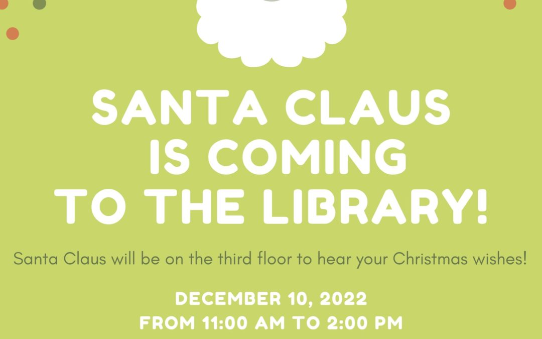 Santa will sneak away from the North Pole to hear your Christmas wishes Saturday, December 10, 2022,