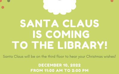 Santa will sneak away from the North Pole to hear your Christmas wishes Saturday, December 10, 2022,