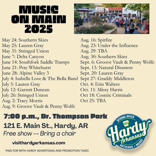 Music is in the air in Hardy!